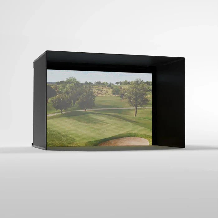 Carl's Place C-Series Pro Golf Simulator Enclosure Kit with Impact Screen - Indoor Golf Universe