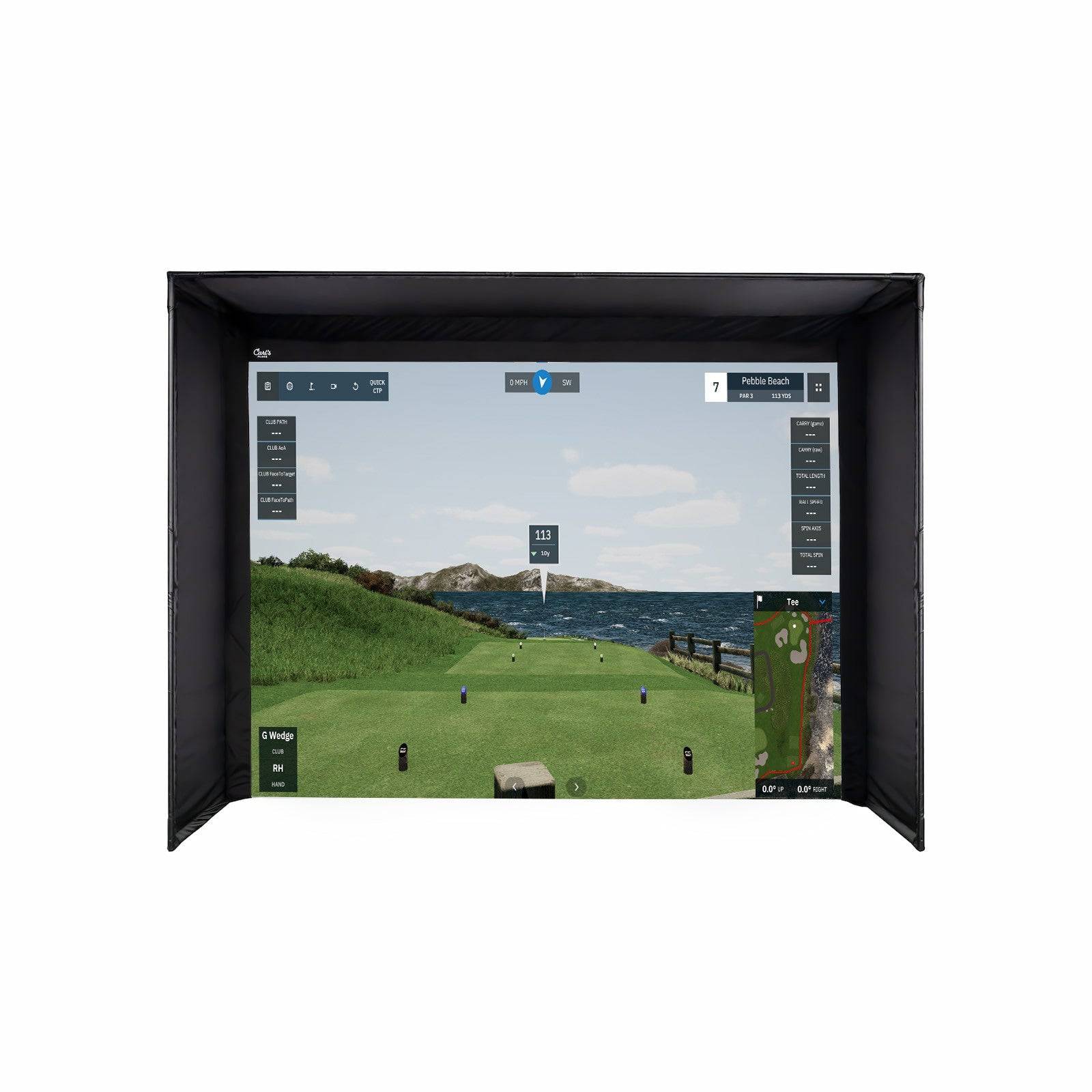 Carl's Place C-Series DIY Golf Simulator Enclosure Kit with Impact Screen - Indoor Golf Universe | Golf Simulators, Launch Monitors, Accessories