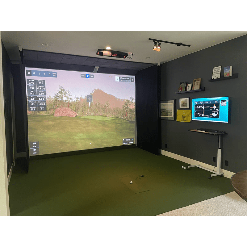 RETRACTABLE GOLF IMPACT SCREEN - Indoor Golf Universe | Golf Simulators, Launch Monitors, Accessories